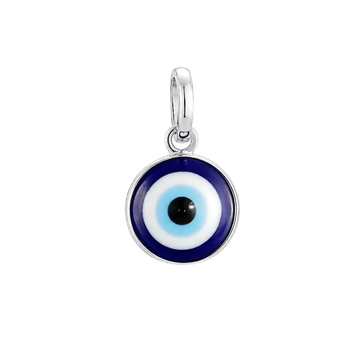 925 Sterling Silver Tiny Evil Eye Pendant for Men & Women-image-49