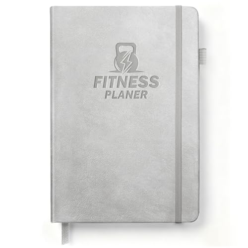 BIROYAL Trainingstagebuch Deutsch mit 186 Workout für dein Krafttraining, Undatierte Trainingsbuch A5, Fitness Journal für Fitnessenthusiast, Workout Gym Buch für Bodybuilding im Gym & ​Heimtraining