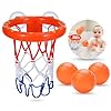 Bath Toys – Bathtub Basketball Hoop for Kids Toddlers – Bath Toys Shower Toys for Kids Ages 4-8,Suction Cup Basketball Hoop & 3 No Hole Balls Set for Boys Girls