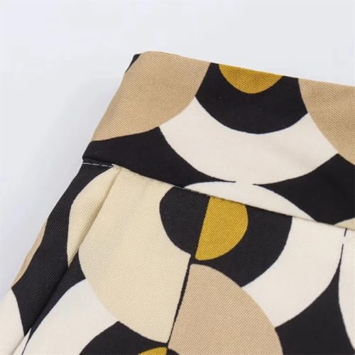 Women Print Straight Leg Pants Sets for 2 Pieces Print Top Women's Shirt Two Piece Set3