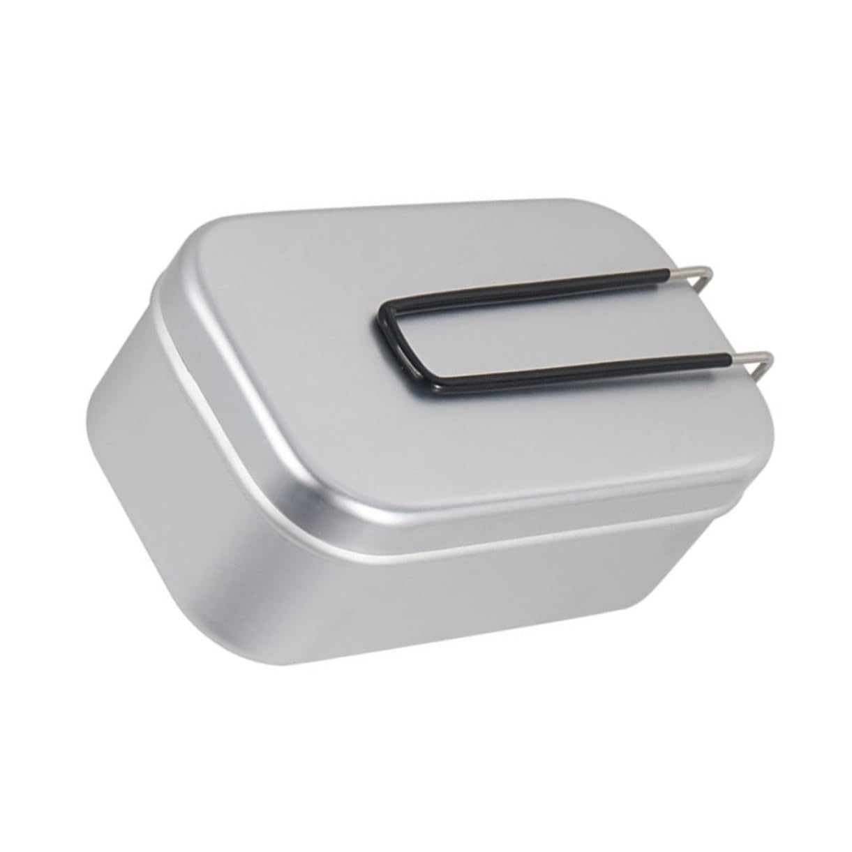 OUNONA Aluminum with Foldable Handle Portable Food Container for Outdoor Hiking and Camping Leak Resistant Design for Easy Carrying and Serving of Meals