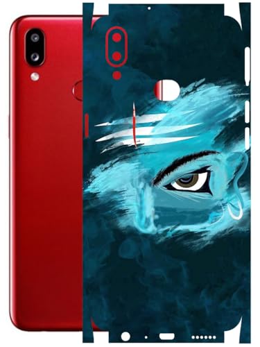 Image of AtOdds - Full Body Back Screen Guard Protector Film - Lamination Wrap Skin Sticker Compatible with Samsung Galaxy A10s | Scratchproof Matte Finish (Mahadev)