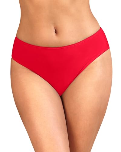 Image of Zmart Women's Full Coverage Bikini Bottom | Mid-rise bikini bottom with full rear coverage in 82% nylon and 18% spandex for comfortable swimming and beachwear