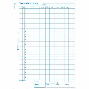 Avery Zweckform 427 Kassa Bücher Cash A4 2 x 50 Blatt