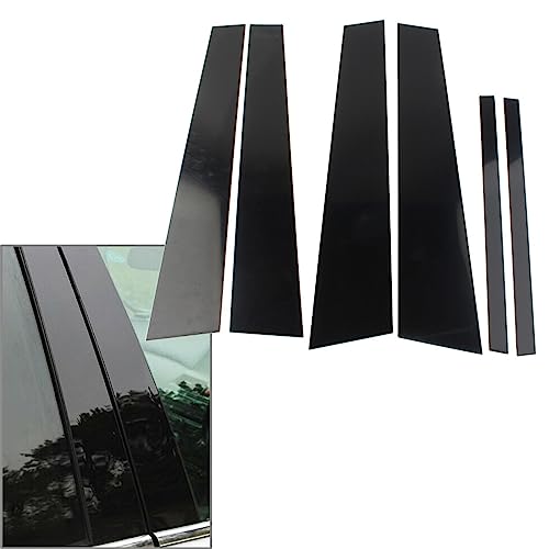 Tiras de pilar B con reflejo de espejo de PC para proteger ventanas de Audi A4L 3