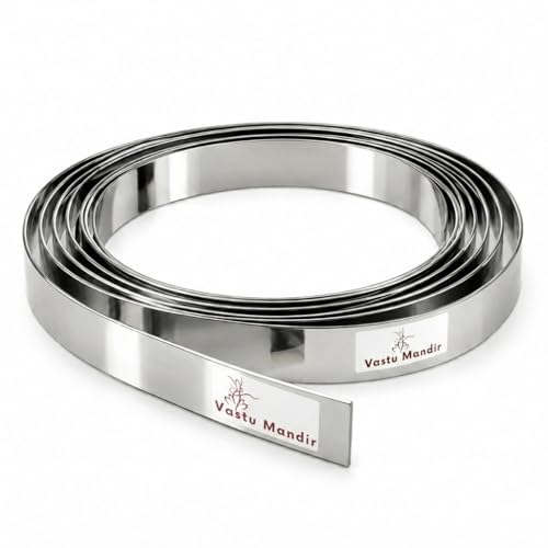 Image of Stainless Steel Strip - 1 mm Thick - 1 inch Wide - 8 Feet - Vastu Remedy for West Direction and Toilet Correction