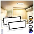 BlueFire 1800LM Bright LED RV Light Interior, 4 Color Temperature, DC12-30V Upgraded Brightness RV Ceiling Dome Lights, Dimmable Fixture for RV Camper Van Motorhome Boat Trailers (Large - 2 Pack)
