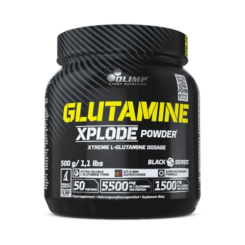 Olimp Sport Nutrition - Glutamina Xplode En Polvo (500 G) - Glutamina - Innovadora fórmula de glutamina - Piña