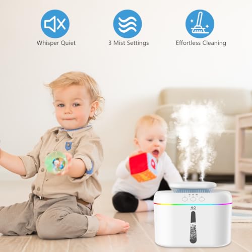 Miniatura 4 de Bamcoo Humidificador, 2l 16db Silencioso De Para Dormitorio,Top-Fill Humidifier Plantas Ultrasonico, Humidificadores Habitacion