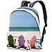 PLOKIJ Sac à Dos Enfant chaise de plage Mini Sacs D'école Maternelle pour Garçons Filles 2-6 Ans 44x35x14 CM