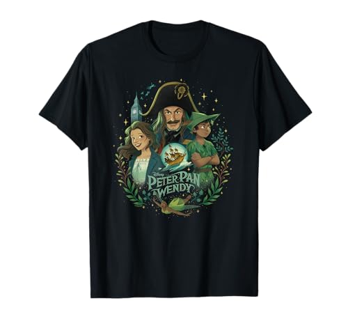 T-shirt Disney Peter Pan et Wendy avec illustrations des personnages du film