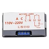 ZYNCUE Programmable Digital Cycle Timer Relay Module, 110-220V AC, 20A, 1sC999h Range, 18 Modes, Dual LED Display, for T3230