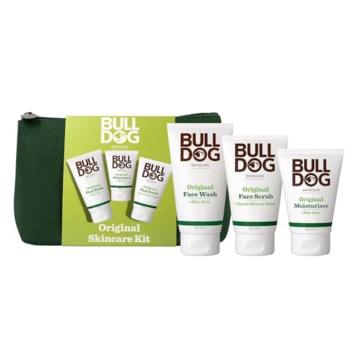 Bulldog Skincare - GiftSet for Men - Mens Grooming giftset - Original Skincare Kit - It includes Original Face Moisturiser Face Wash and Face Scrub
