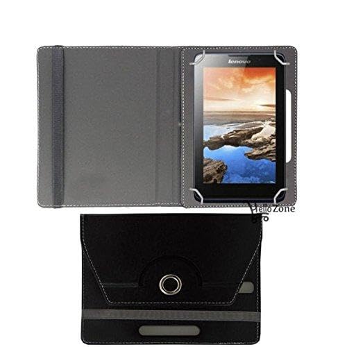 hello zone 360� rotating 7" inch flip case cover book cover for amazon kindle fire hd -black