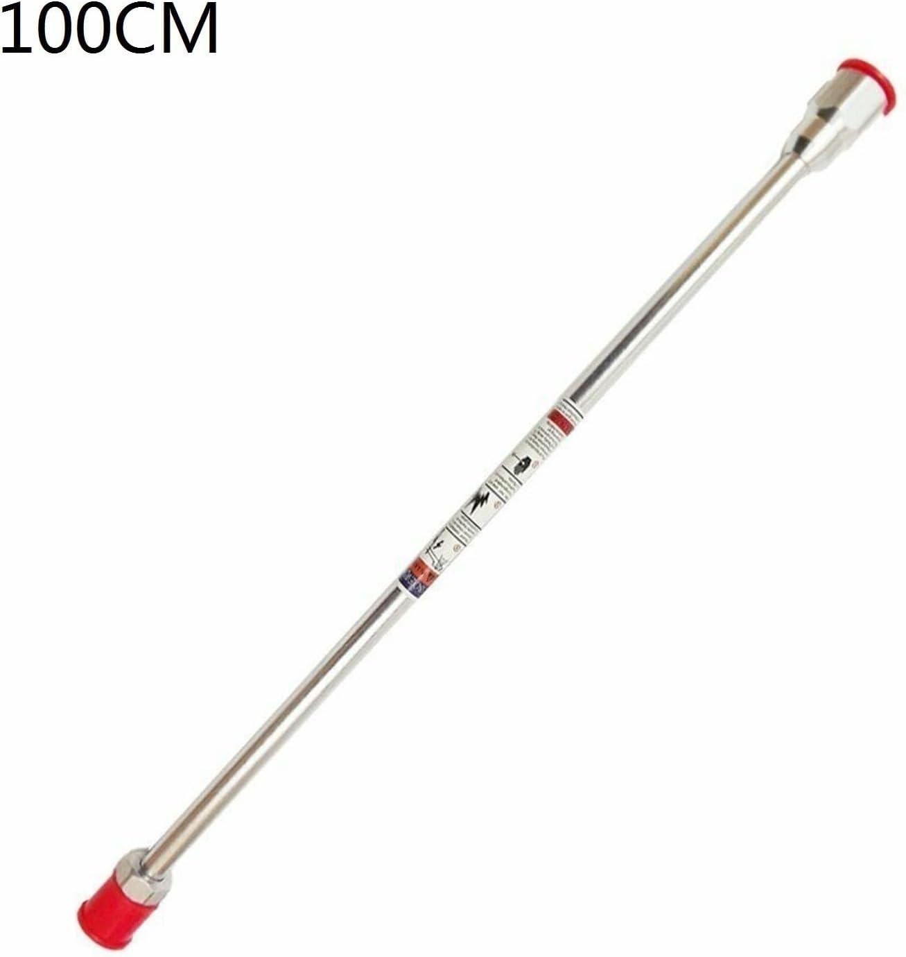 20/30/50/75/100cm Airless Paint Sprayer Base Tip Spray Gun with Extension Pole Rod for Garden Irrigation Car Cleaning Tool (Size : 100cm)