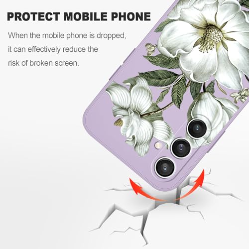 Coque Samsung S23 FE 5G violette durable en silicone souple LEECG