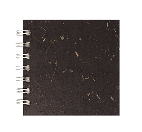 Pink Pig Posh Banana Pig - Cuaderno de dibujo (hojas blancas, cubierta de 4x4), color ébano