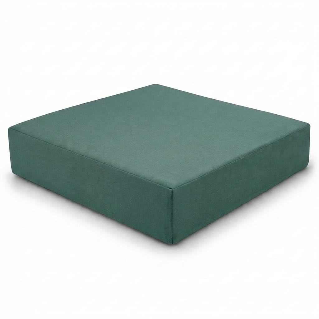 DREAMLAYER 1, 2 & 3 Seater Replacement Rattan Cushion Pads – Fits California Style Outdoor Furniture, Water Resistant Patio Sofa Cushions for Garden & Conservatory (Bottle Green, 40×40x10cm)