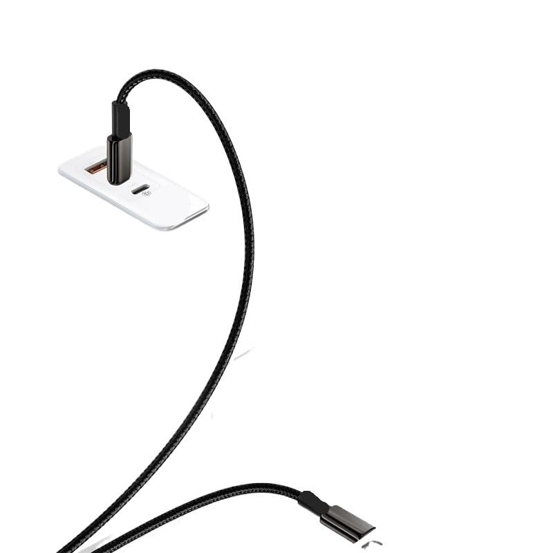 Cable tipo C de 100 W para USB C PD de carga rápida*/ing Cha/*rger cable de alambre (azul oscuro, 1 m)