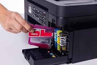 Brother MFCJ4350DW | Multifunzione inkjet a colori | Stampa fino a 20 ipm con duplex | Display da 4,5 cm | Cassetto da 150 e ADF da 20 fogli | WiFi e USB| Stampa e Scan mobile| Inbox da 350 pag