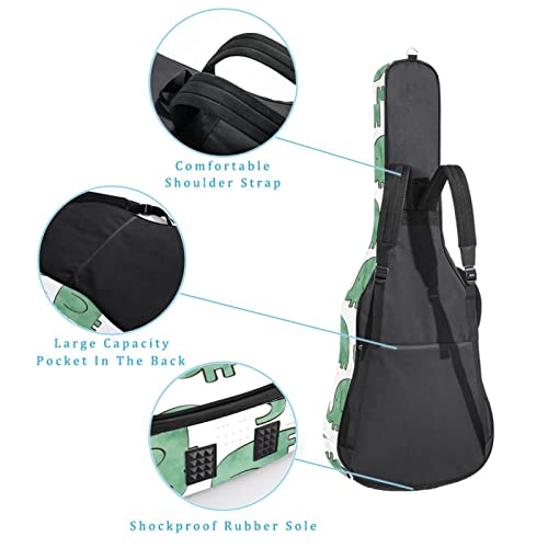Étui de protection rembourré pour guitare classique acoustique Motif divers animaux Vert, Multicolore 06, 42.9×16.9×4.7… - Les Beatles, Paul McCartney, John Lennon, RIngo Starr, George Harrison Étui de protection rembourré pour guitare classique acoustique Motif divers animaux Vert, Multicolore 06, 42.9x16.9x4.7… – Image 4