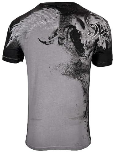 Xtreme Couture by Affliction Men's T-Shirt Grave Maker Blue3