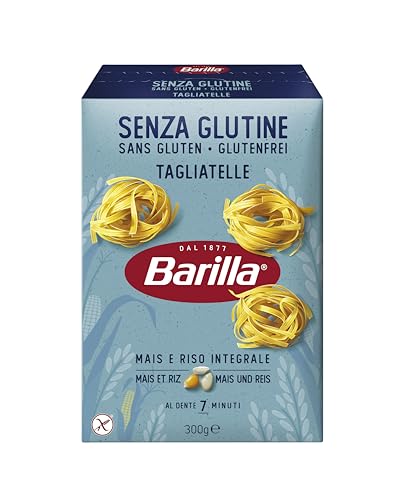 Barilla Pasta Glutenfreie Tagliatelle aus köstlichem Mais und Reis – perfekt für Menschen mit Zöliakie oder Glutenunverträglichkeit 300 g