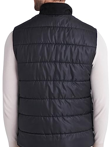 Image of Bigardini Men's Puffer Vest - Genuine Lambskin Leather Padded Outdoor Vest