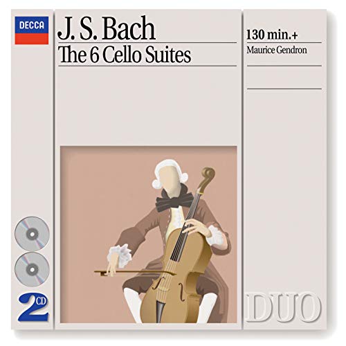 Bach, J.S.: The 6 Cello Suites by Maurice Gendron on Amazon Music ...