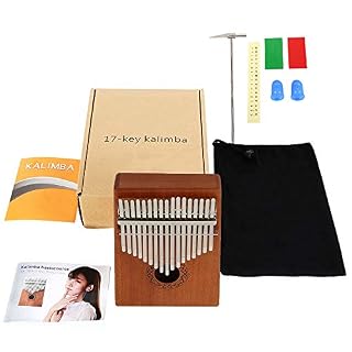 Kalimba 17 clés Touche Pouce Piano Professionnel,Doigt Instrument Musique en bois noyer massif Haute Qualité (bois) - Les Beatles, Paul McCartney, John Lennon, RIngo Starr, George Harrison