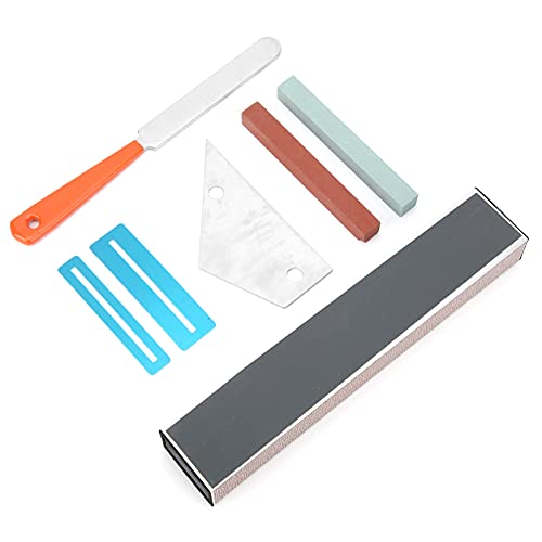 Yosoo Health Gear Professionelles Gitarren-Werkzeug-Set für Reparatur, Wartung und Einrichtung, Enthält Bündelkrönungsfeile, Dichtung, Schleifstein, Reinigungs- und Polierzubehör