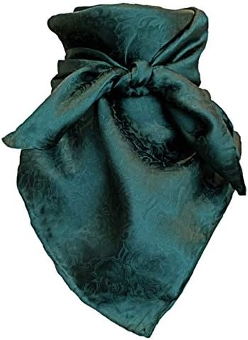 WYOMING TRADERS Casual Unisex Adult Lightweight Breathable Jacquard Eucalyptus Regular Silk Scarf, 34.5"