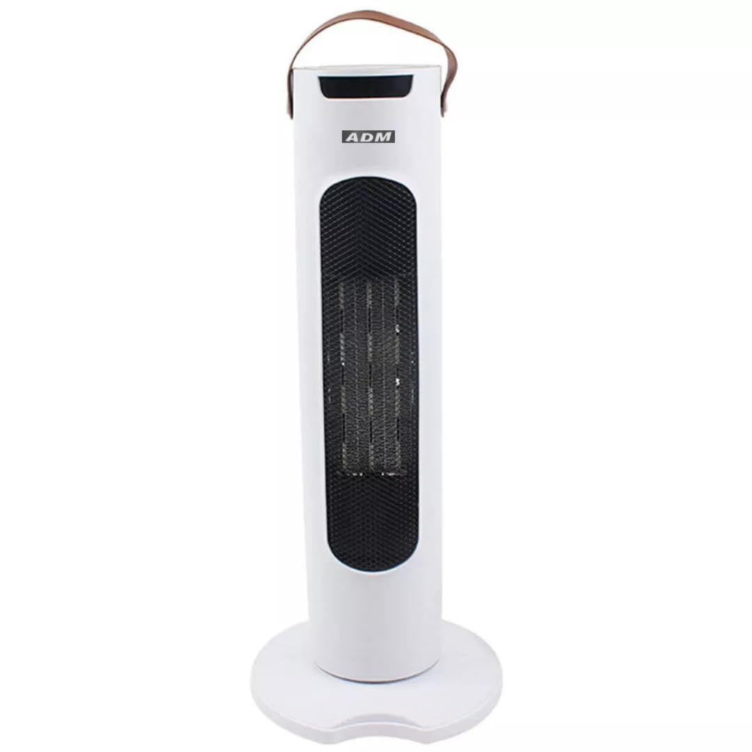 Ventilador de Torre & Calefactor Silencioso - Frío o Calefacción - 2 en 1 - Termoventilador Invierno o Verano - Bajo Consumo - Mando a Distancia - Aire Frío o Caliente