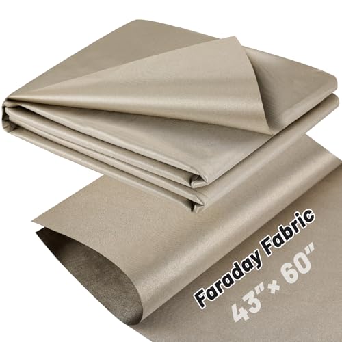 Image of Faraday Fabric, 43 inch x 60 inchFaraday Cloth Military Grade Fabric Grade Protection Nickel Copper Faraday Cloth for WiFi, GPS