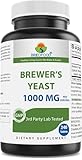 Brieofood Brewers Yeast 1000 mg per Serving - 240 Tablets - 3rd Party Labe Tested for Purity & Quality