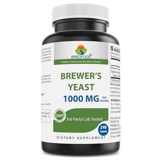Brieofood 1000mg Brewers Yeast Tablets