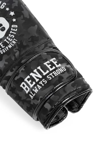 Gants de boxe Benlee noir et argenté avec fermeture renforcée 199044