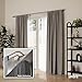 Umbra Twilight Double Curtain Rod Set – Wrap Around Design Ideal for Blackout or Room Darkening Panels, 48 to 88 Inches, Nickel