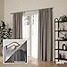 Umbra Twilight 28 to 48-Inch Durable Wrap-Around Curtain Telescoping 3/4-Inch Double Rod Ideal for Blackout or Room Darkening Panels (Nickel)