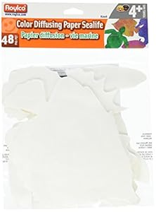 Roylco Color Diffusing Papier Meeresleben Formen