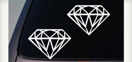 EZ-STIK 2 Diamond Vinyl Decals Car Sticker Truck SUV Boat Pink 6 C268