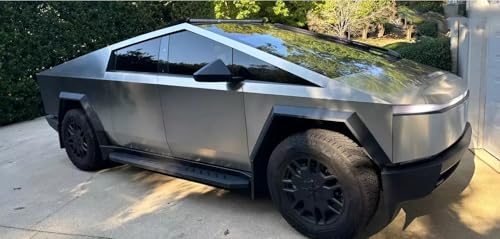 Juego 2 estribos laterales aluminio negro para Tesla Cybertruck miniatura 7