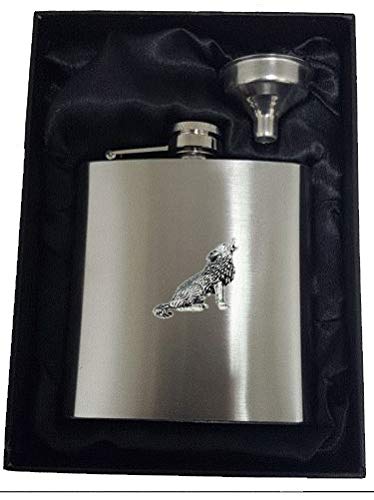 Flasque C18 loup anglais cadeau parfait pour homme et amateurs de spiritueux