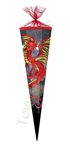 Preisvergleich Produktbild Schultüte / Zuckertüte / 85cm / eckig / "Flying Dragon"