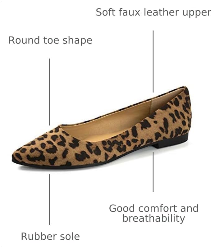Image of FUNKYMONKEY Women's Classic Ballet Flats Casual Comfort Slip On Flats Shoes