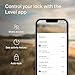 Level Lock+ Deadbolt Smart Lock - World's Smallest Smart Lock Plus Apple Home Keys - Level App for iOS & Android - Works with Apple Home (Matte Black)