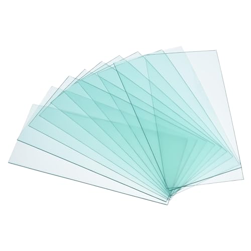 PATIKIL 4.25 x 2 Welding Helmet Lens, 30 Pack Clear PC Weld Hood Protective Replacement Covers Right Angle for Universal Used