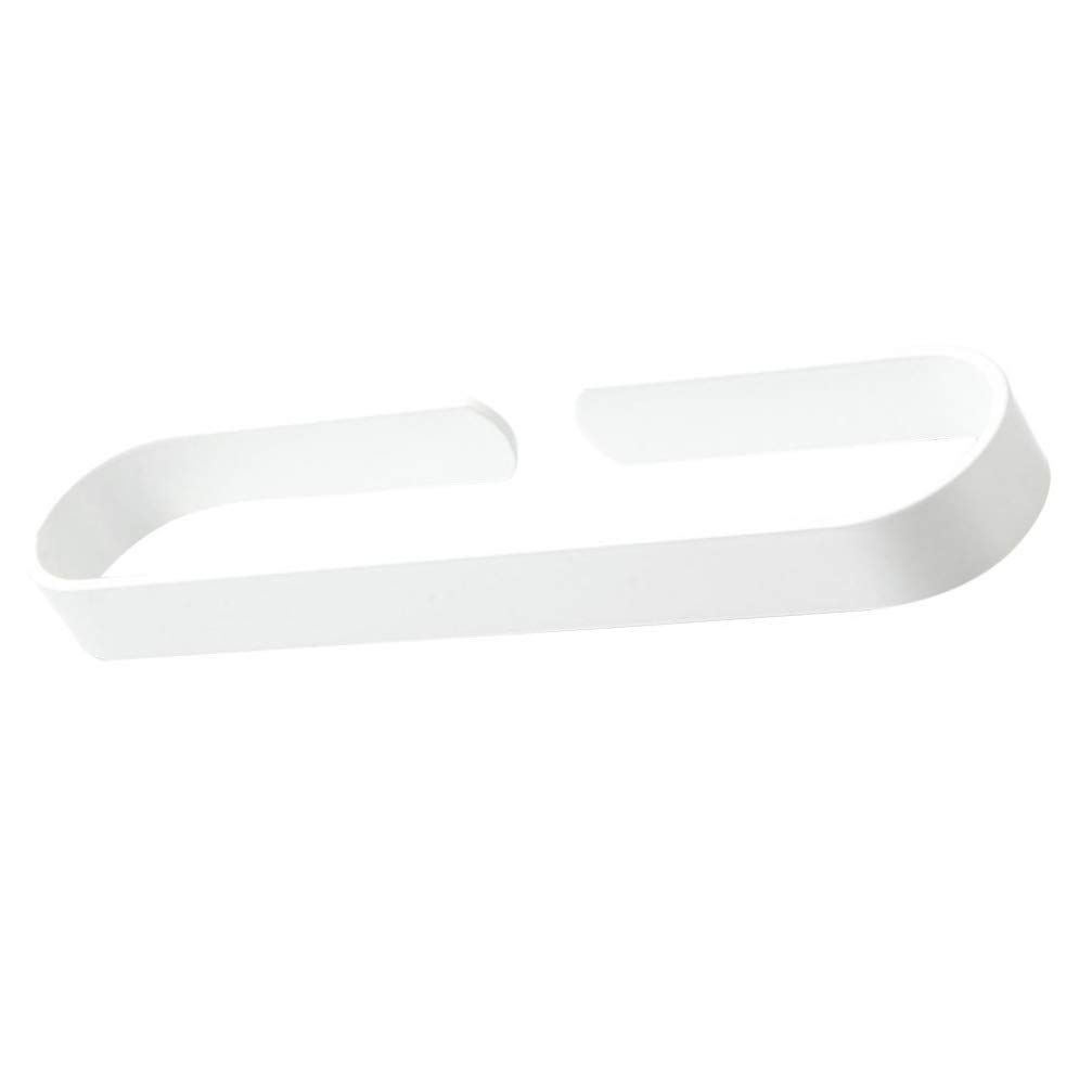 SOVORM Toallero de Acero Inoxidable con aro Negro para baño, toallero de Pared, Accesorios de baño (Negro, 40 cm) Toallero de Pared (Blanco, 30 x 7 cm) The New
