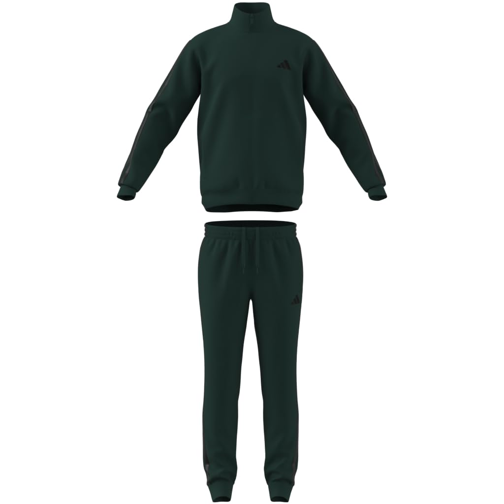 adidas Uomo SPORTSWEAR BASIC 3 STRIPES TRICOT TRACKSUIT, Aurora Ivy, XS