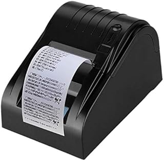 GzPuluz POS-5890T Portable 90mm / sec Thermal Receipt Printer, Compatible ESC/POS Command (Black) (Color : Black)